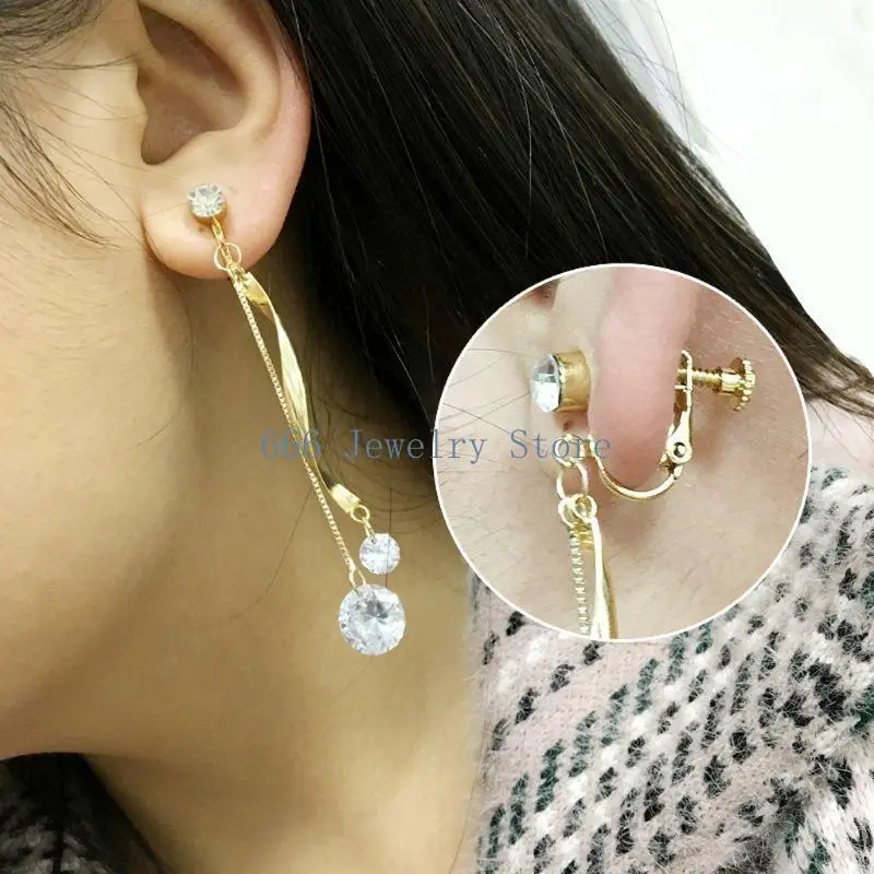 F2TD كليب على بدائل محول القرط للمشاركات القرط آمنة DIY بها بنفسك مكونات صنع المجوهرات هيبوالرجينيك #6