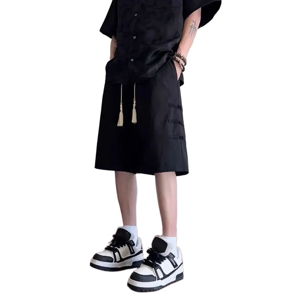 Casual Outdoor Activities Chinese Style Pants Chinese Style Casual Pants Brand New Condition Button Closure Type