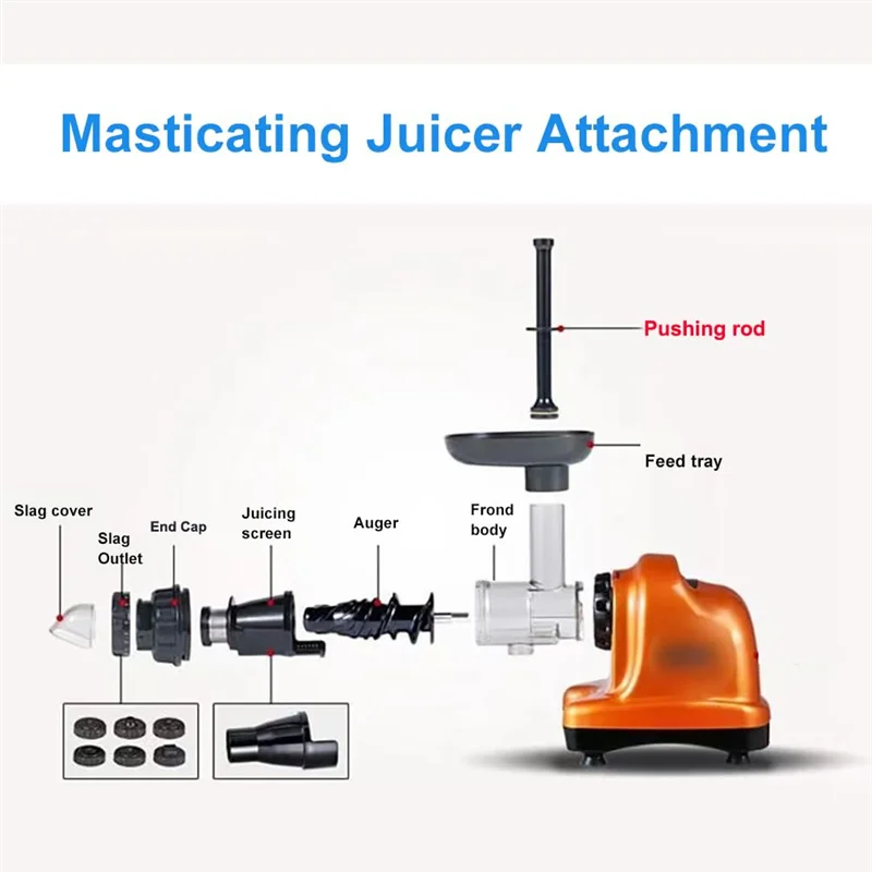 ABXF-Juicer Replacement Parts Juicing Pushing Rod For Omega Slow Masticating Juicer Models 8006 8003 8061 Pusher Stick