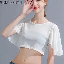 See Through Mesh T Shirt Short Sleeve Y2k Crop Tops Woman Clothing Summer Black White Streetwear Sexy T-shirts for Womens 2024