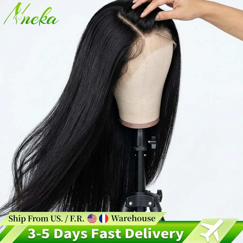 40 Long Inch 13x4 HD Lace Front Wig Brazilian Bone Straight Human Hair Wig For Women 200 Density 13x6 Transparent Lace Frontal Wig