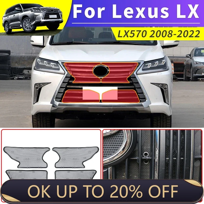 

For Lexus LX570 2008-2022 2021 2020 2019 2018 Tuning Exterior Modification Accessories LX 570 front grill Prevent Mosquito Sand