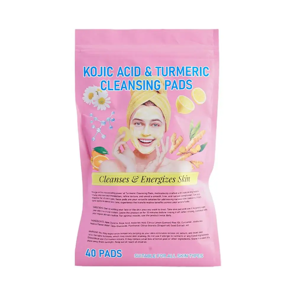 Kurkuma Reinigingspad Zachte Huidverzorging Dagelijks Schoon Compressie Exfoliërende Kurkuma Spons Kojic Face Pad Reiniging H5e4