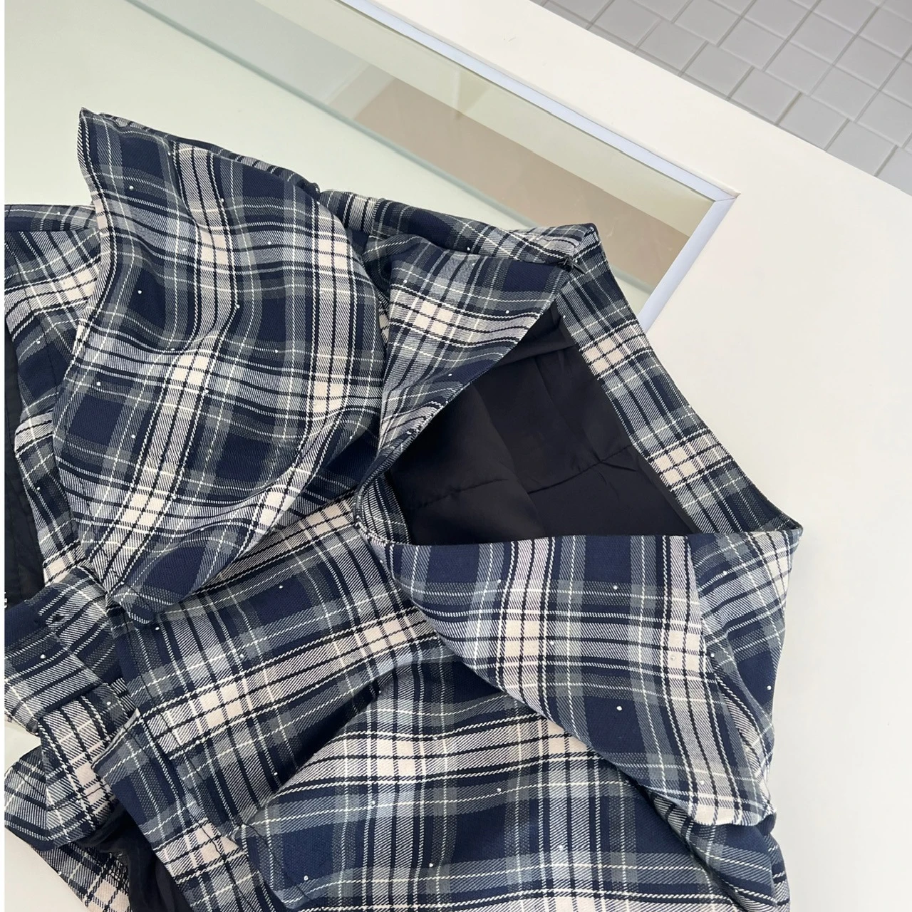 Летние женские корейские Gyaru Preppy Cute Core Shoujo Girl 2000-х годов, комплект из 2 предметов: топы с короткими рукавами + мини-юбка в клетку с высокой талией