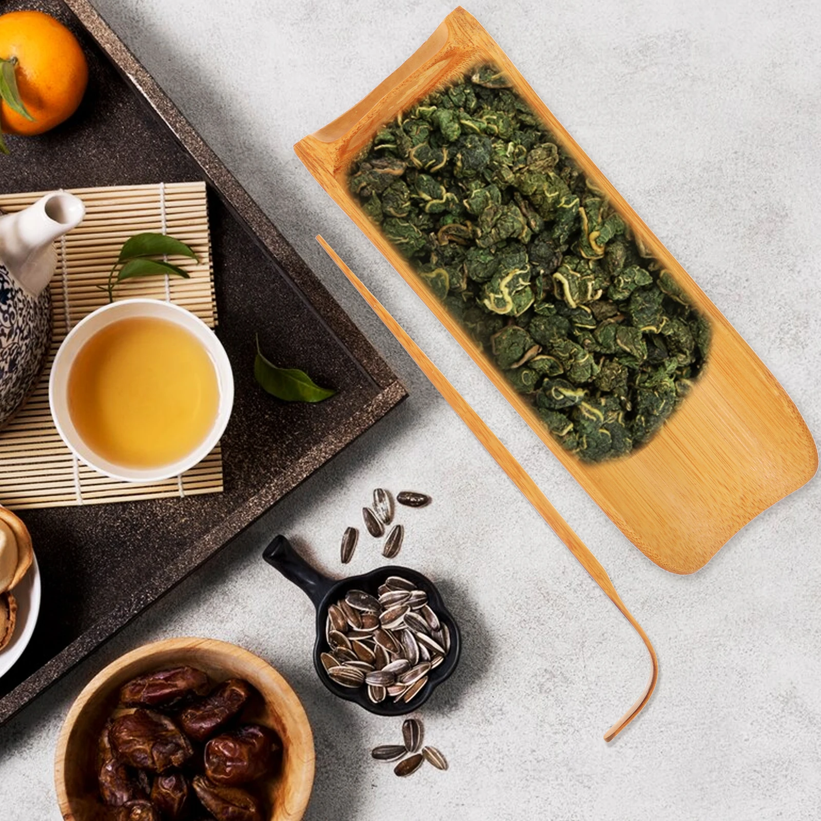 

3pcs Polished Set Elegant Making Tool Kit With Tongs Scoop Holder For Tea Ceremony Home Tea Tool Set Office Use