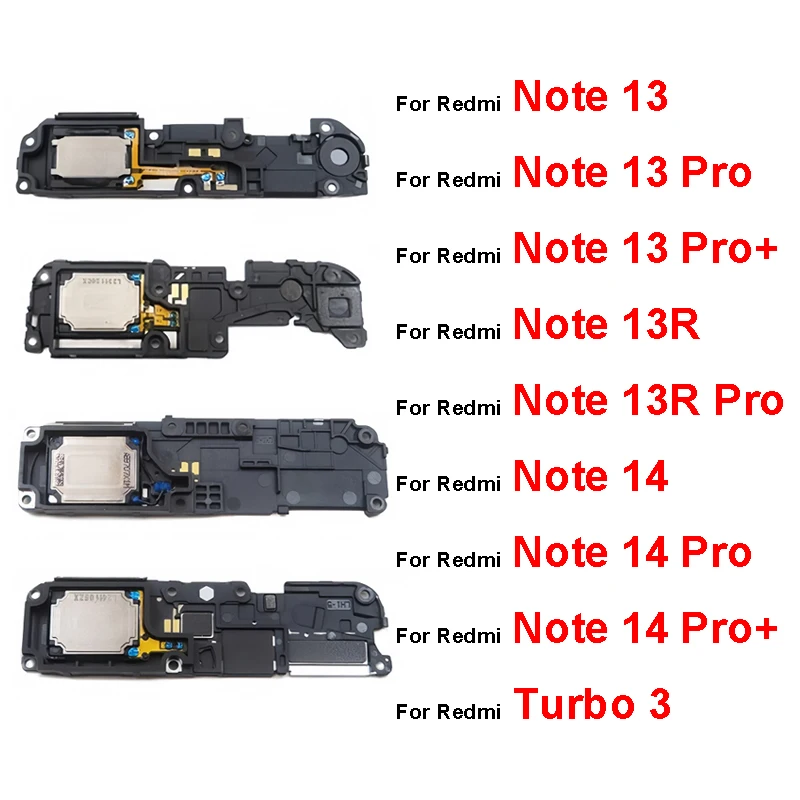 

Модуль звонка громкого динамика для Redmi Note 13 13R Pro Plus 14 Pro+ Turbo 3 4G 5G, модуль звукового зуммера, запасные части