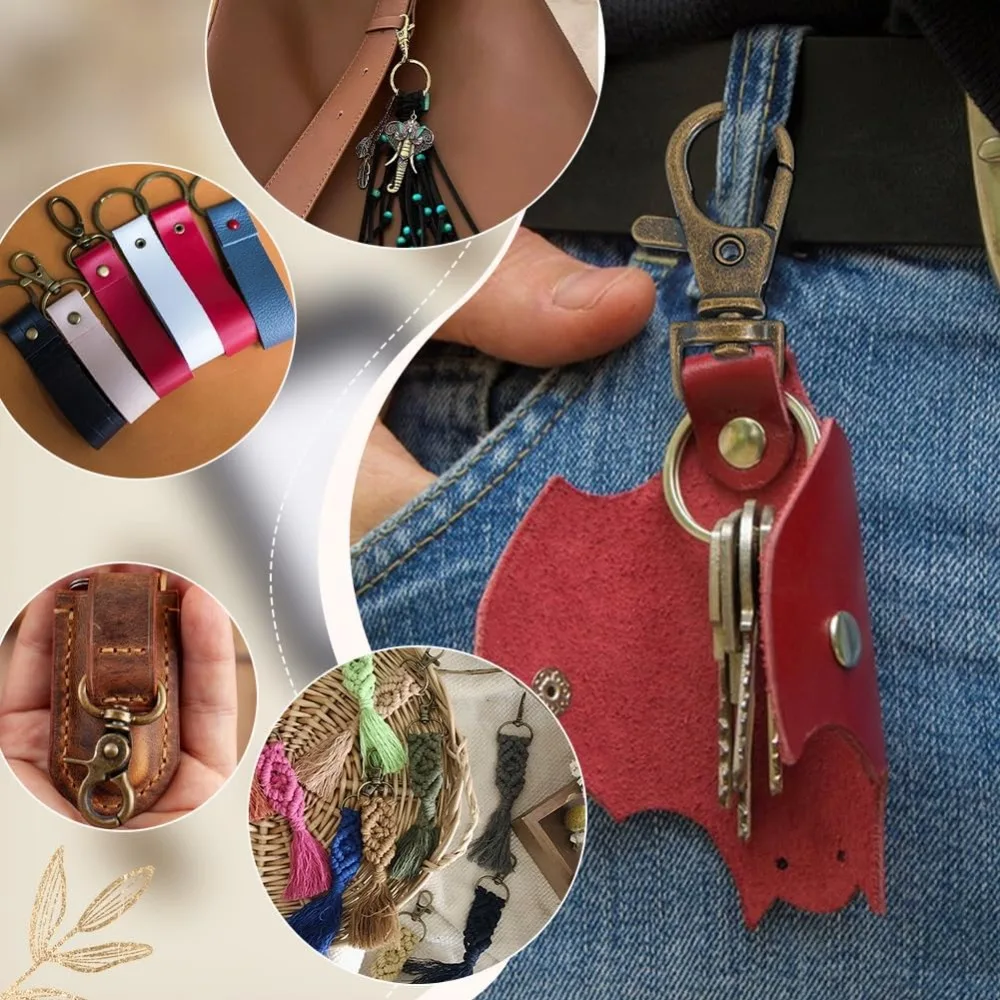 50 قطعة معدنية جراد البحر مخلب المشابك قطب اسهم الزناد خطاطيف قافلة للقفل حزام 35x13 مللي متر ل سلسلة مفاتيح مكرامية حلقات المفاتيح لتقوم بها بنفسك صنع عدة