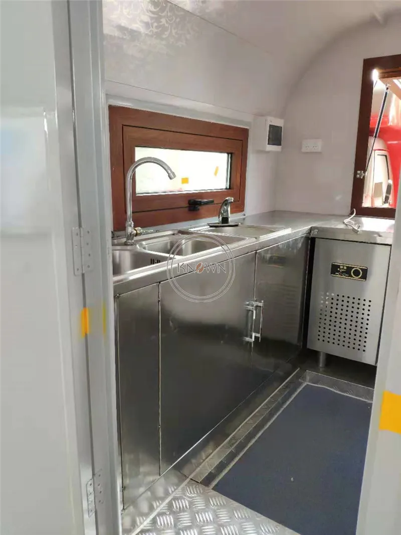 Remorque mobile pour café, collations et aliments, distributeur automatique de rue, camion alimentaire, chariot de restauration rapide, kiosque