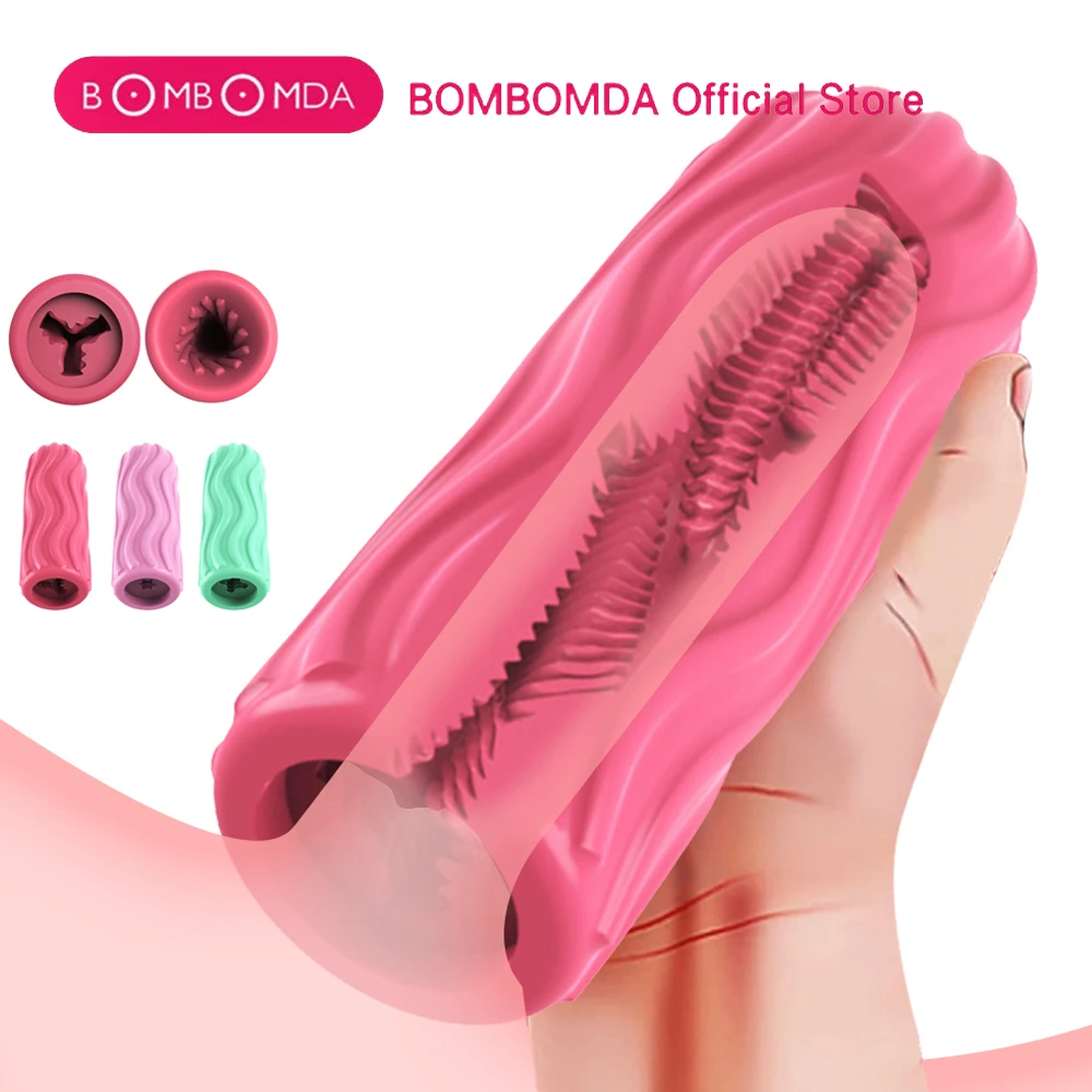 المحمولة ذكر جهاز استمناء للرجال آمنة لينة ألعاب متململة النشوة الجنسية ذكر الاستمناء لعبة الجنس واقعية المهبل السلع الكبار #1