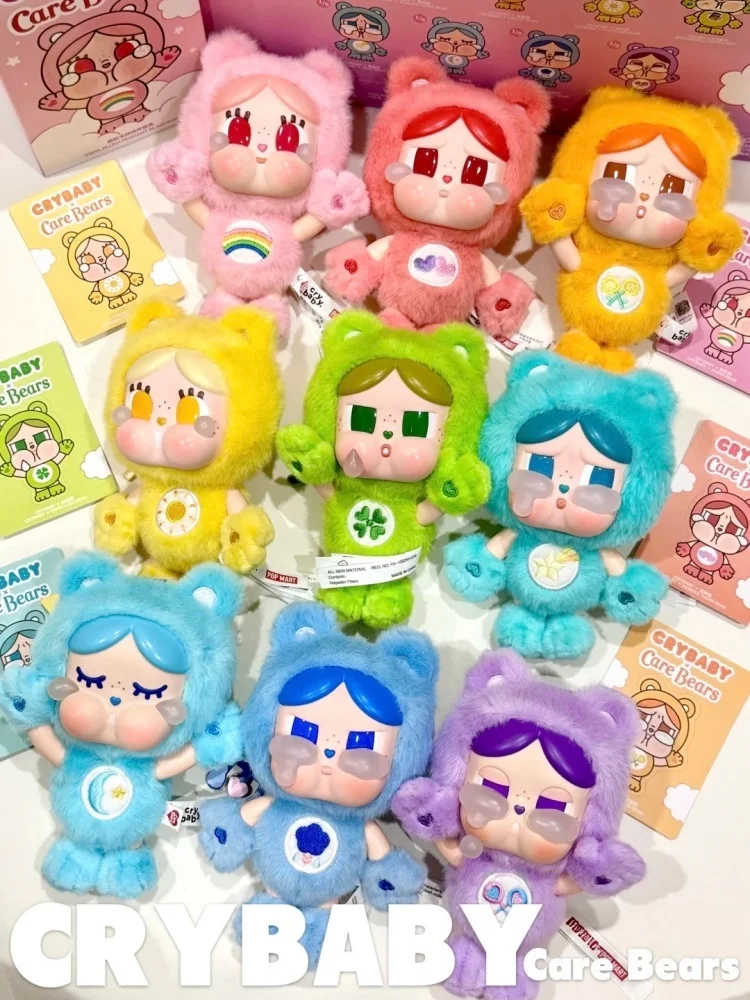 Original POP MART CRYBABY Care Bears Blindbox Taschenanhänger Schlüsselanhänger Niedliches Sammlerstück Dekofigur Spielzeug Geschenk für Sammler – Detail 3