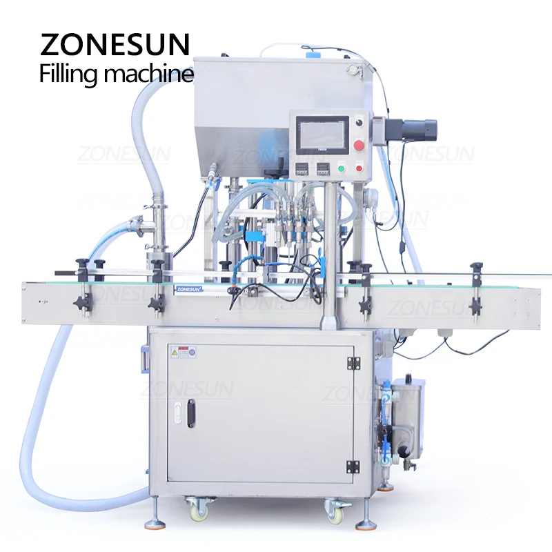 ZONESUN Automatic Shea Butter Filling Machine Constant Temperature Paste Bottle Essential Oil Packaging Production ZS-YTCT4P