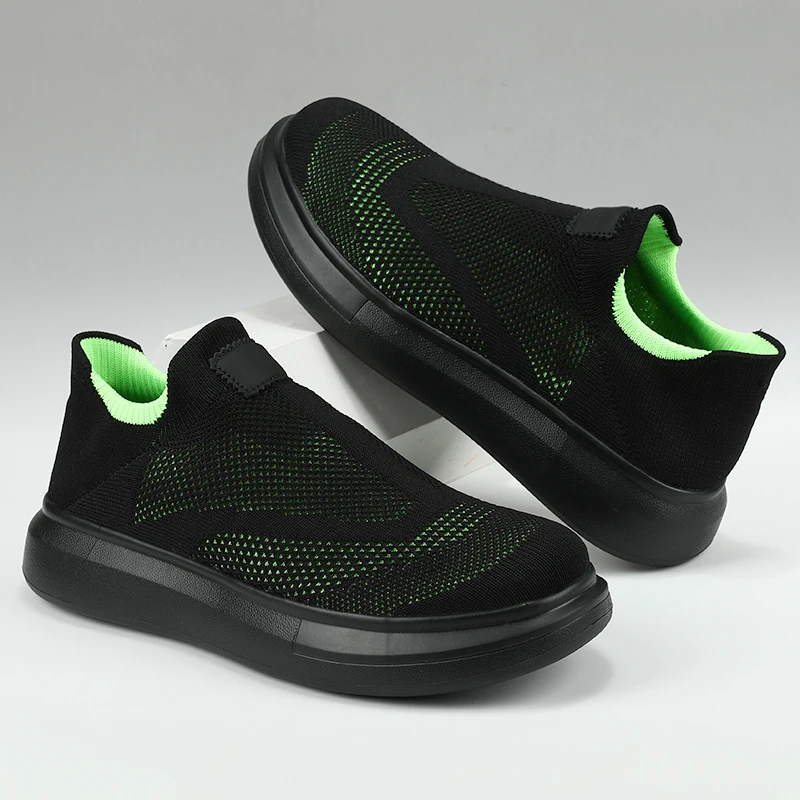 

Men's Running Shoes Outdoor Sneakers Mesh Breathable Casual Shoes for Tennis Hiking Solid Gym Lace Up Soft Sole EU36-45