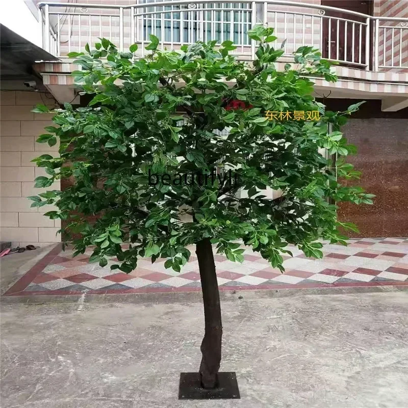 Osmanthus Tree Mall Hotel landing greenery, plant landscape decoration, photography prop tree