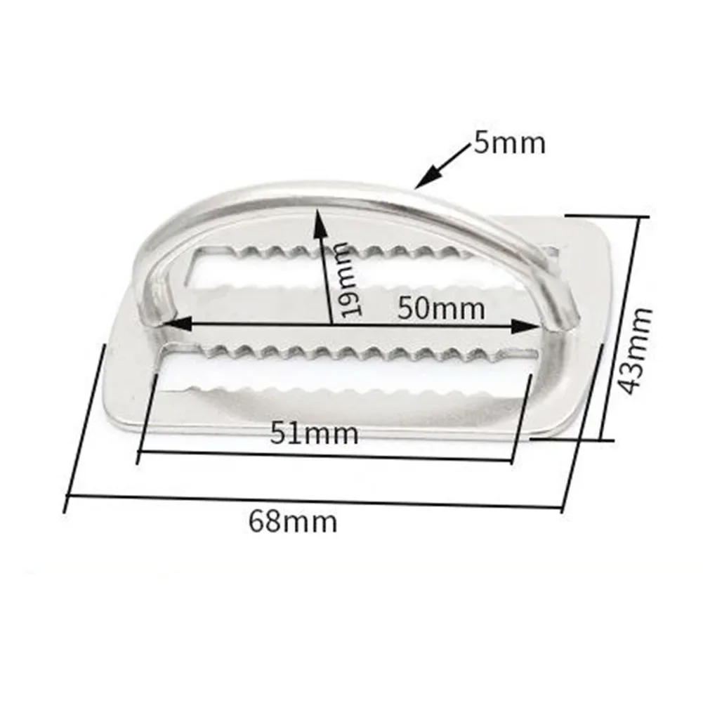 Ремень для подводного плавания из нержавеющей стали, Держатель скольжения, D-образное кольцо, ремешок с ремнем, фиксатор, стопор для фридайвинга BCD