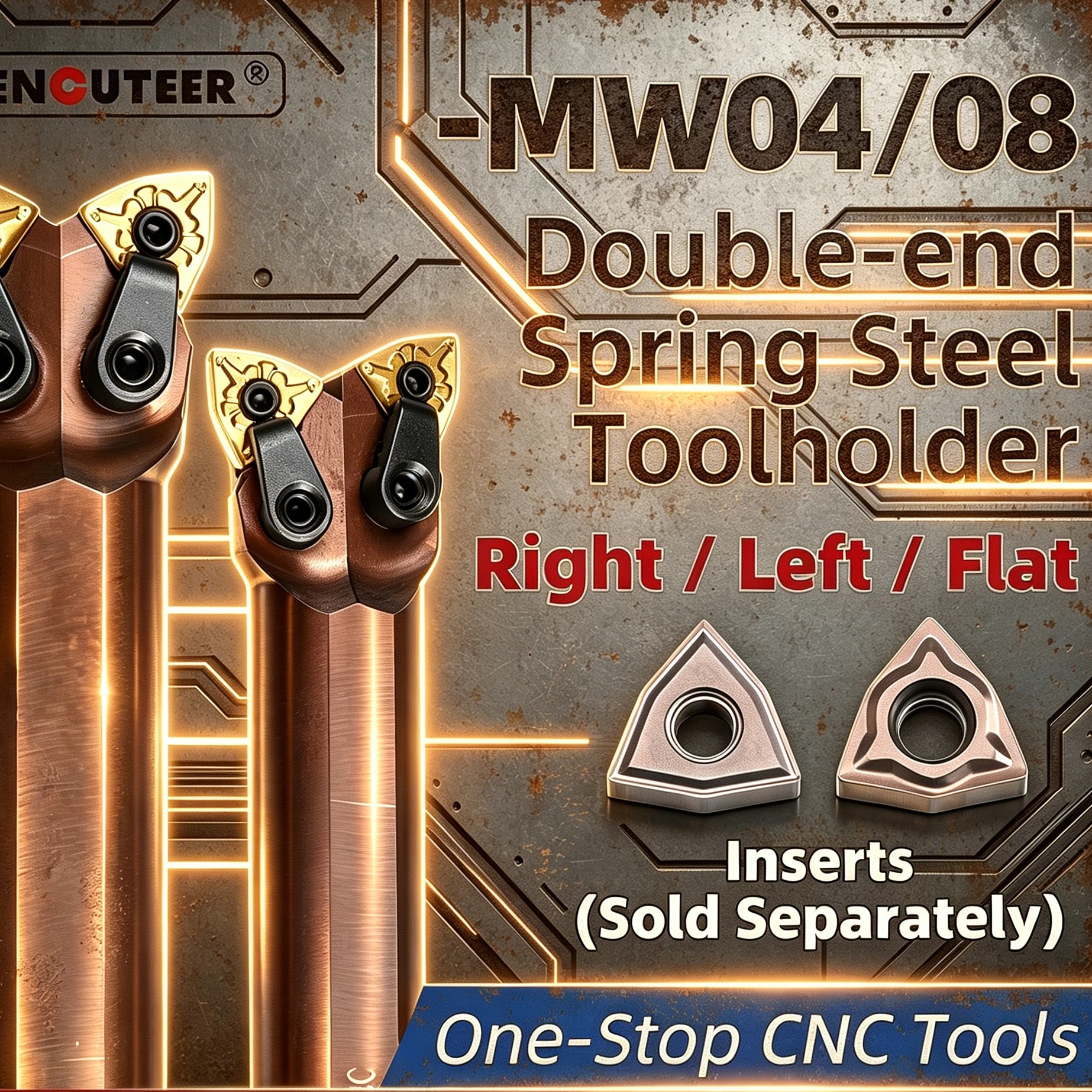 

D16R-MW04R D20R-MW04L D25R-MW08H Spring Steel Double Head Internal Turning Tool Holder with WNMG Carbide Inserts CNC Lathe Bar B