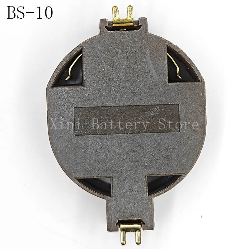 5PCS/LOT BS-10 CR2032 3V Environment-friendly Horizontal Patch Gold-plated Button Battery Holder