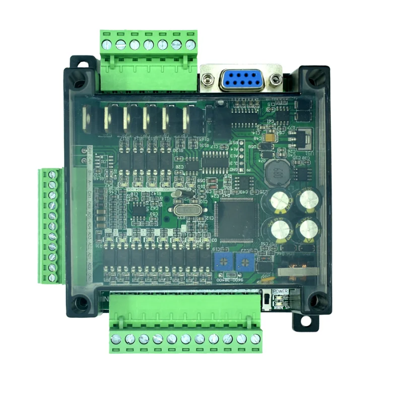 FX3U-14MR FX3U-14MT PLC industrial control board 8 Input 6 Output 6AD 2DA and RS485 RTC Compatible with FX1N and FX2N