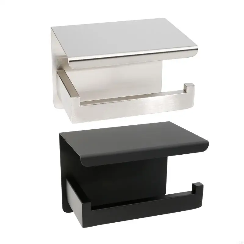 

Single Roll Tissue Rack Toilet Paper Holder with Tray Kitchen Bathroom Accs 203F