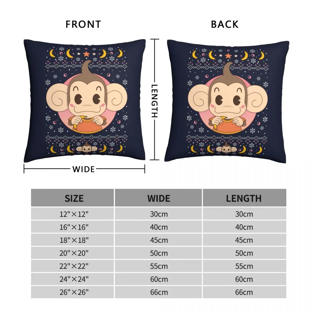 Copy Of Monkey Banana Lover Square Pillowcase Polyester Linen Velvet Printed Zip Decor Throw Pillow Case Bed Cushion Cover 18