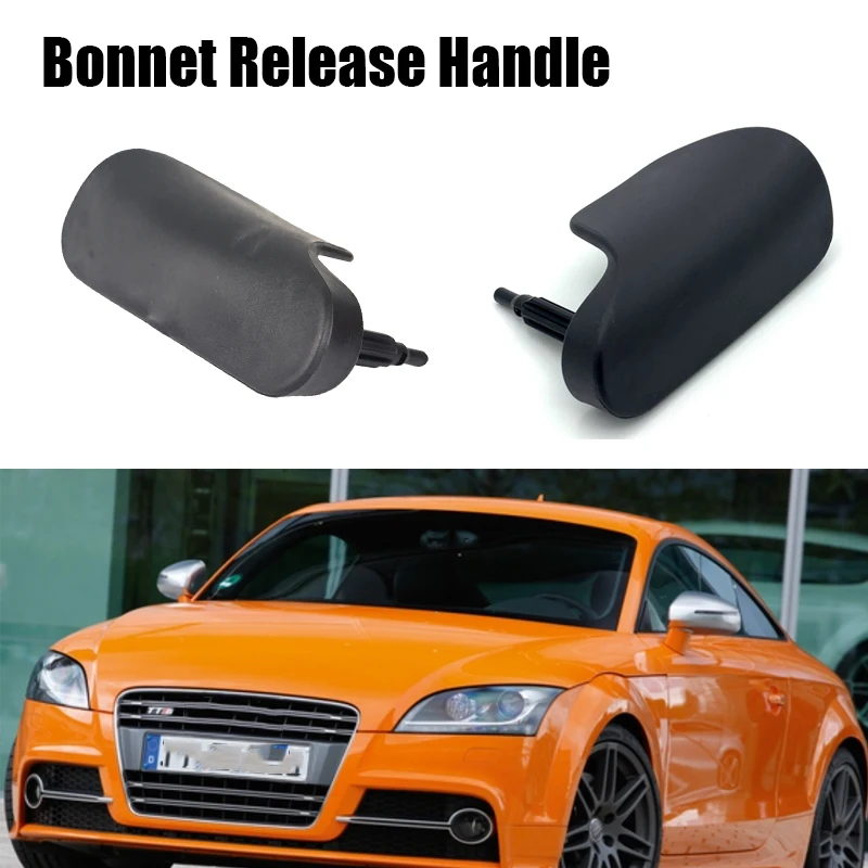 

Car Hood Release Handle Replacement LHD/RHD For Genuine Audi TT MK2 2007-2014 Black Bonnet Release Handle Parts 8J2823533C4PK