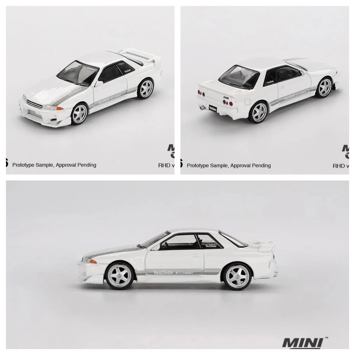 

MINI GT 1066 Skyline GT-R ( R32 ) VeilSide Combat C-I White 1/64 NEW Diecast Model Car Collection Limited Edition Alloy