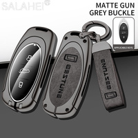 Zinc Alloy Car Smart Remote Key Case Full Cover Bag Fob For FAW Besturn T33 T77 T99 Protector Holder Shell Keychain Accessories