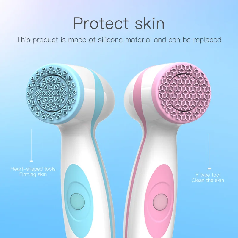 Rechargeable facial cleanser size skin care tool facial lift electric cleaning massage facial wash brush