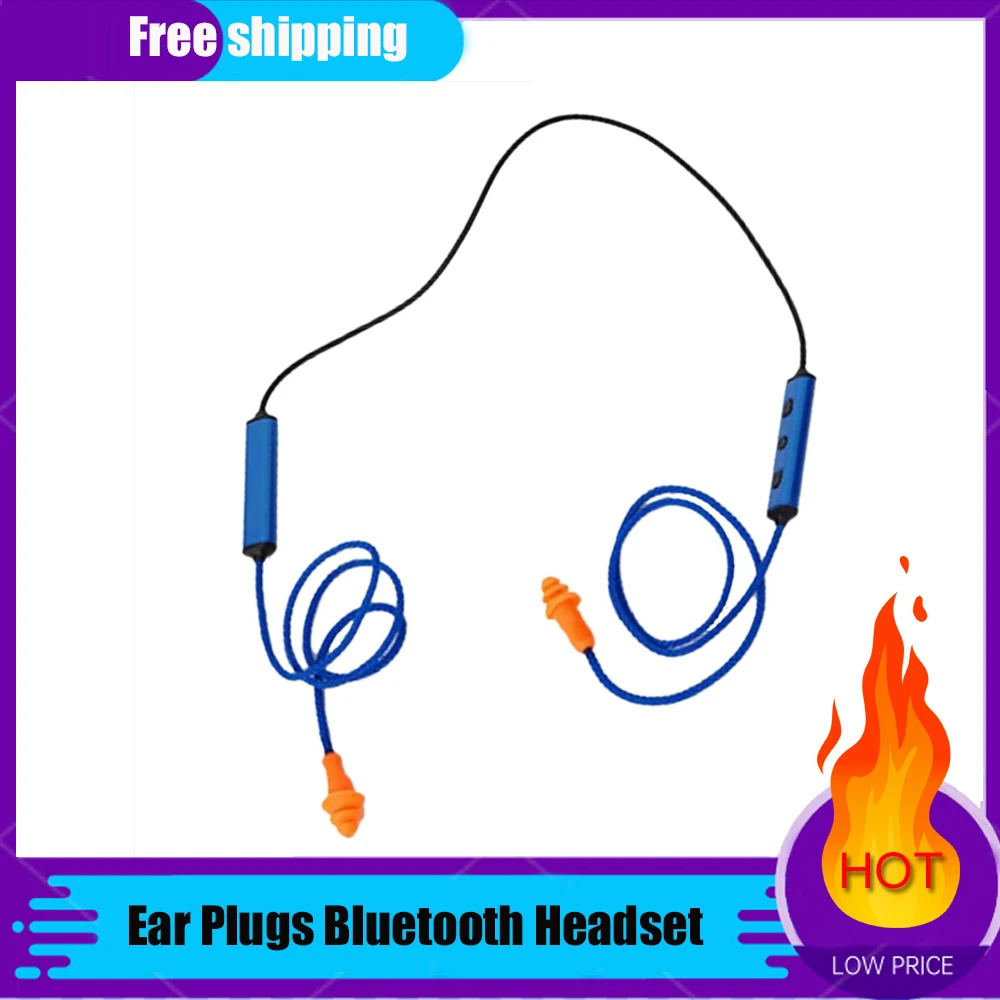 Ear Plugs Bluetooth Headset for Work, Hearing Protection, Suitable for Construction Site and Noisy Environments