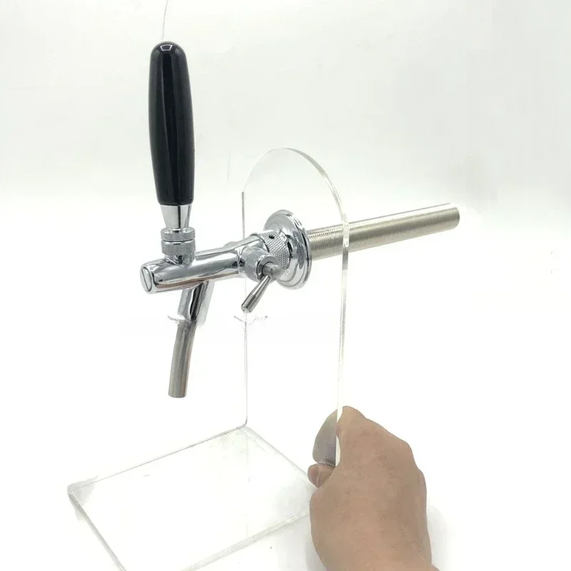 Customized stainless steel inner core elongated beer faucet adjustable faucet can pass through the wall