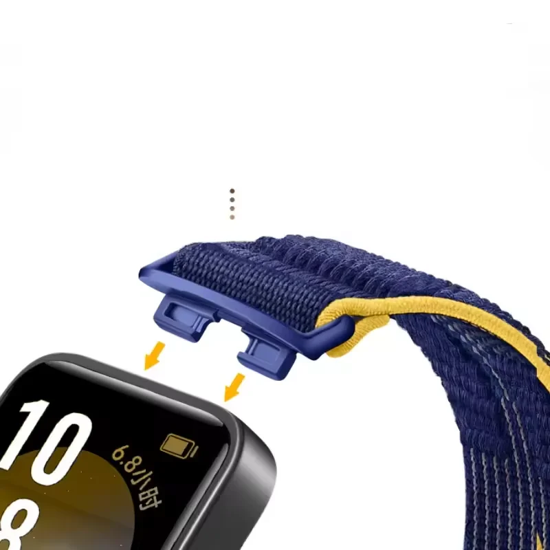 スポーツナイロンループストラップ Huawei 社バンド 10/9/8 Officiel 交換ブレスレット Huawei 社バンド 8/9/10 リストバンドコレアアクセサリー