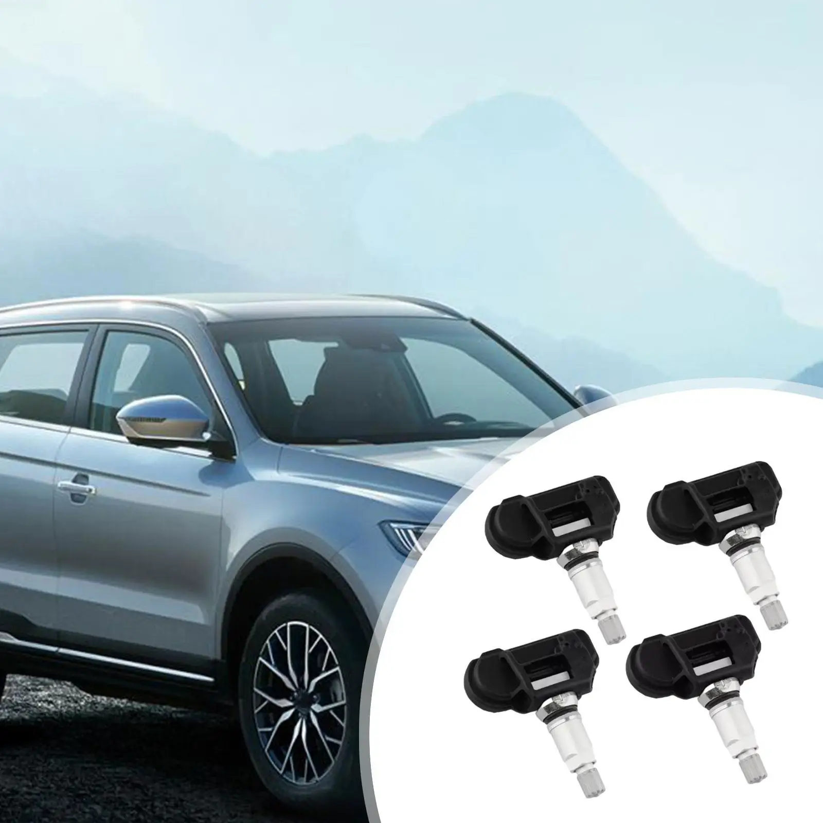 

4Pcs Tire Pressure Sensors Easy Installation Auto Component Replacement Car Part 95518233 TPMS Sensors for RAM Promaster
