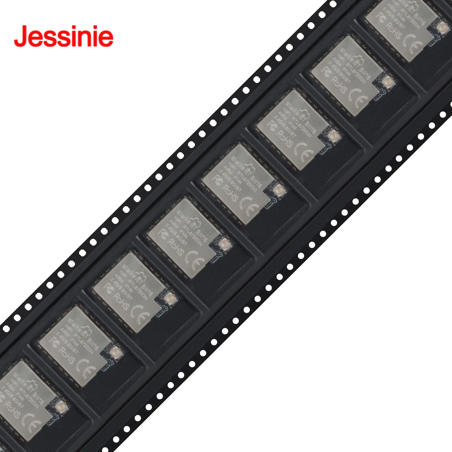 10pcs/1pc BW16 2.4G/5GHz Dual-Band WiFi Bluetooth-compatible 5.0 Wireless Module RTL8720DN Built-in AT Transparent Transmission