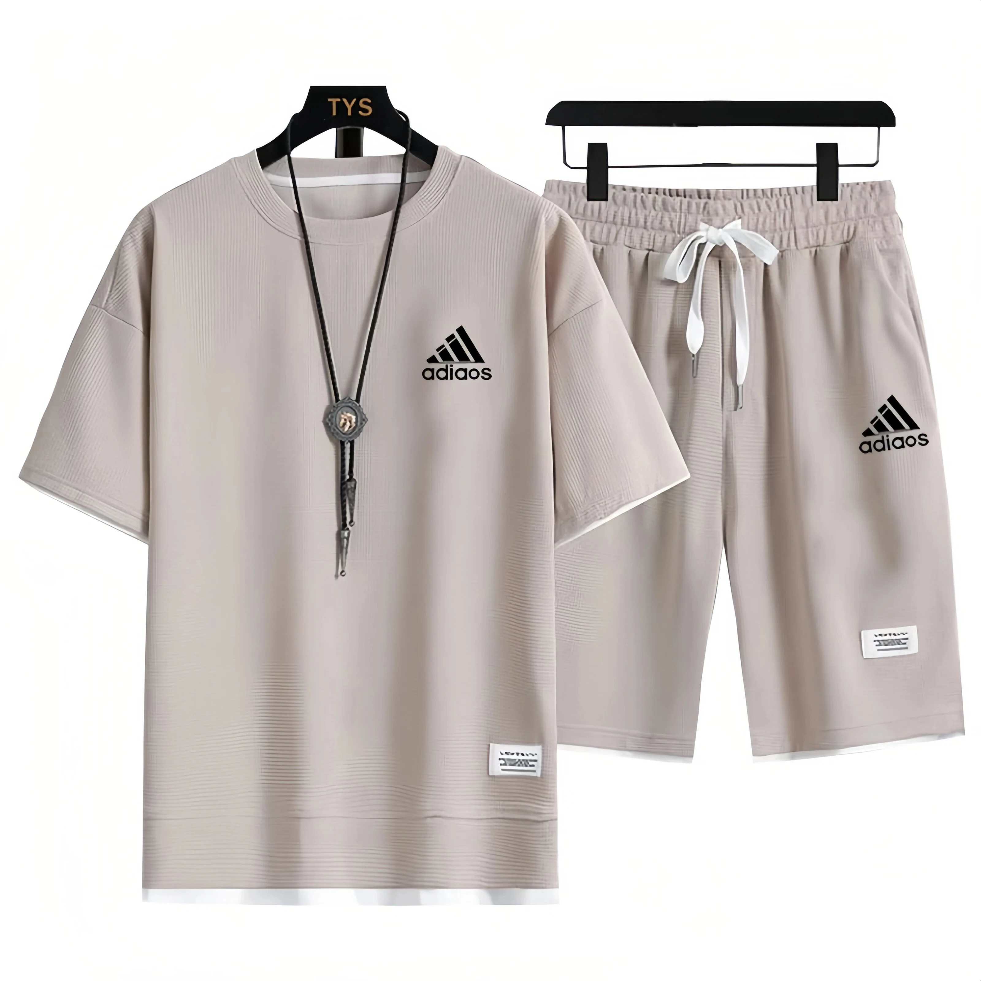 

Men's Summer Sportswear Set 2026 Fashionable Pullover Basketball Suit Casual Short Sleeve Tee + Shorts Two-Piece T-Shirts Sets
