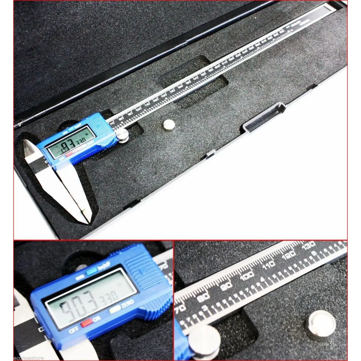 12-inch LCD screen digital Vernier caliper Micrometer Frac/MM/SAE