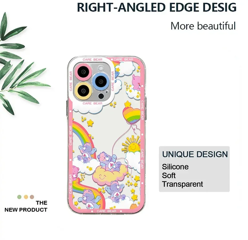 Casing untuk RENO 13F 12F 11F 13 12 Pro 5G 11 10 9 8 7 6 Pro 7Z 8Z 5Z 2F 2Z 8T 6 5 Lite OPPO A94 A74 A79 A2 A54 Sampul Beruang Perawatan Lucu