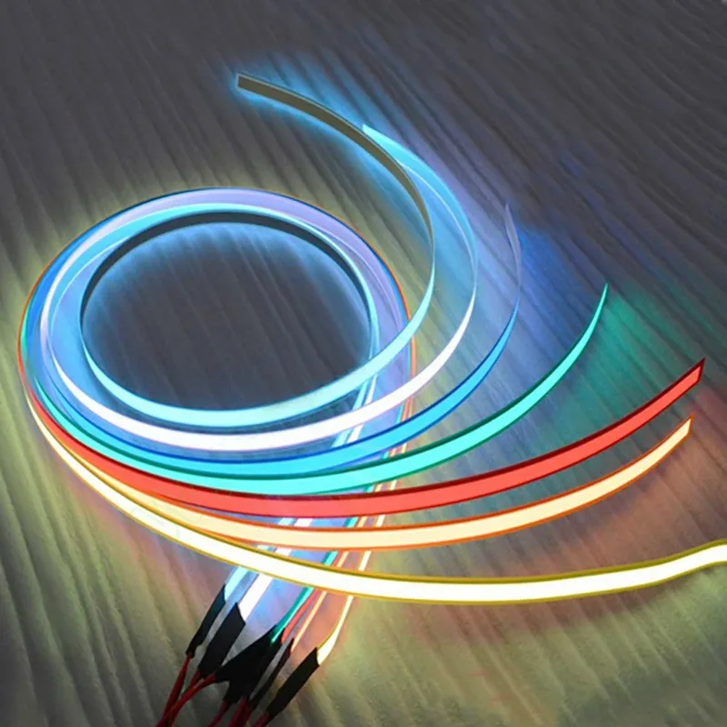 1*100cm EL Wire Light Strip Flexible Electroluminescent Cold Light Source Cuttable Backlight Panel USB DC12V Battery Inverter