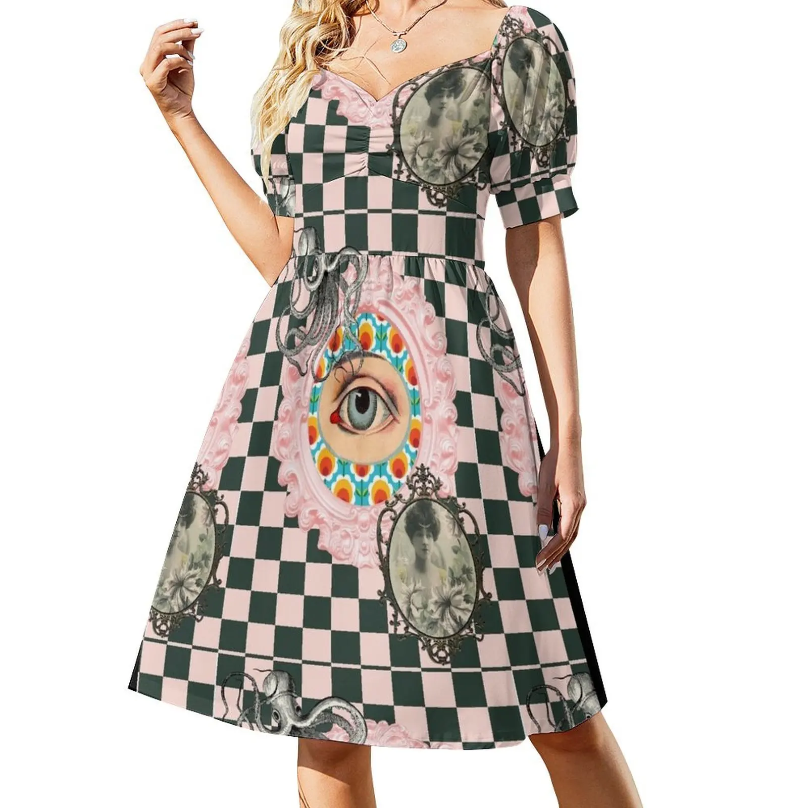

All things Mad!! Short-Sleeved Dress clothes for woman Women's dresses dresses for official occasions Dress woman