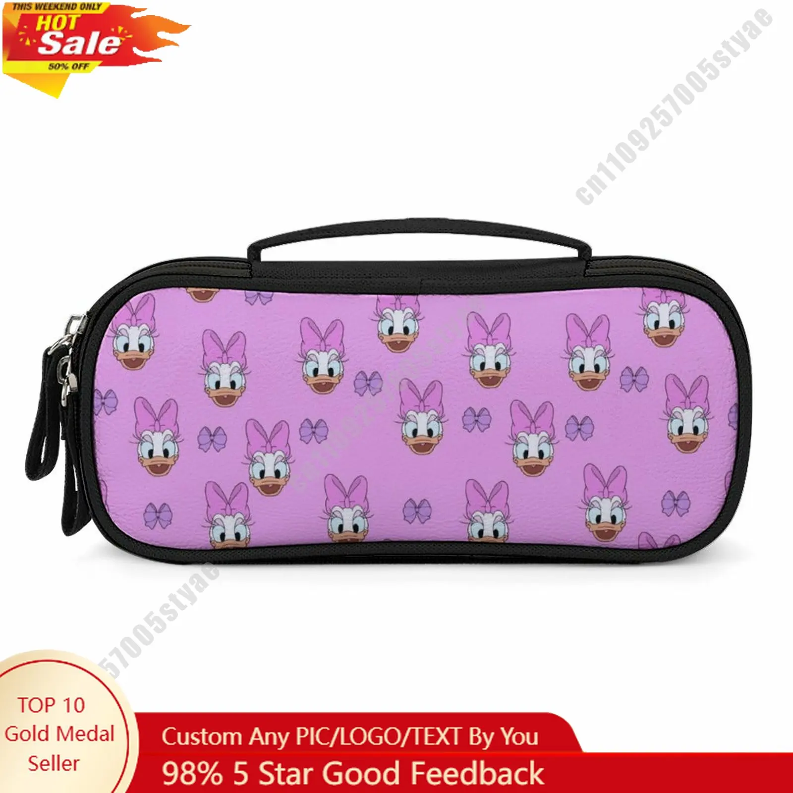 

Daisy Duck Pencil Case Disney Cartoon Character Customized Design Personalized Creation Holiday Gift Cosmetic Bag Cosplay