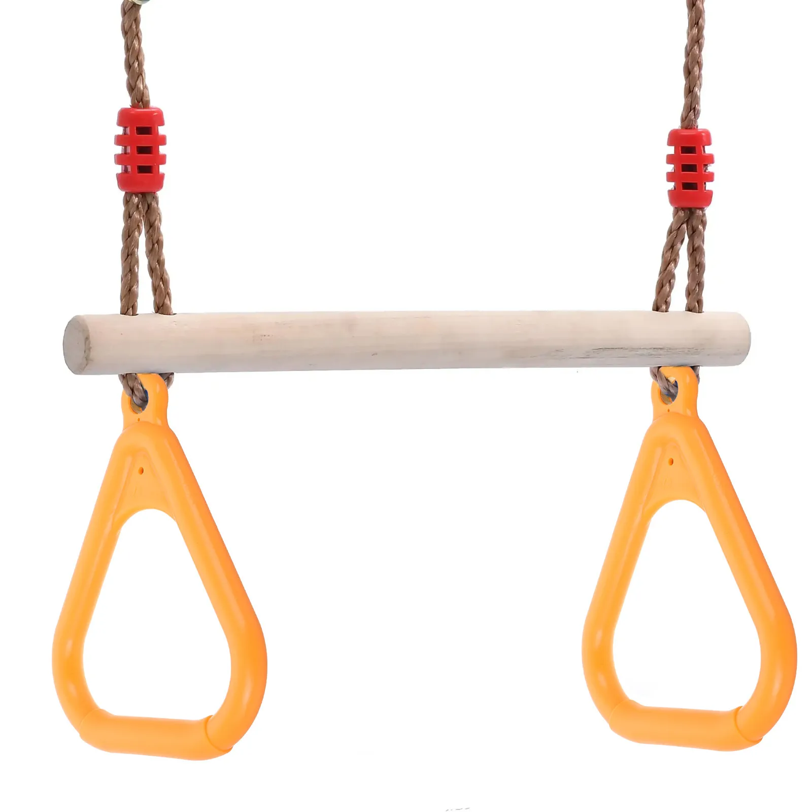 Gymnastics Rings 2Pcs Triangle Hanging Rings for Outdoor Workout Strength Training Home Gym Fitness Equipment
