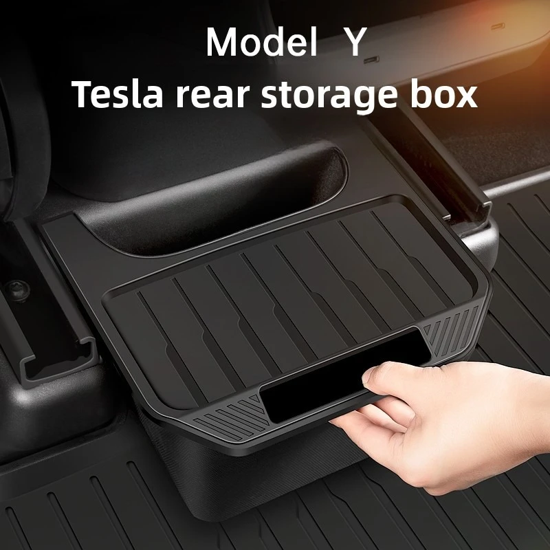 

Suitable for Tesla 2021-2024 Model Y rear storage box storage box car trash can