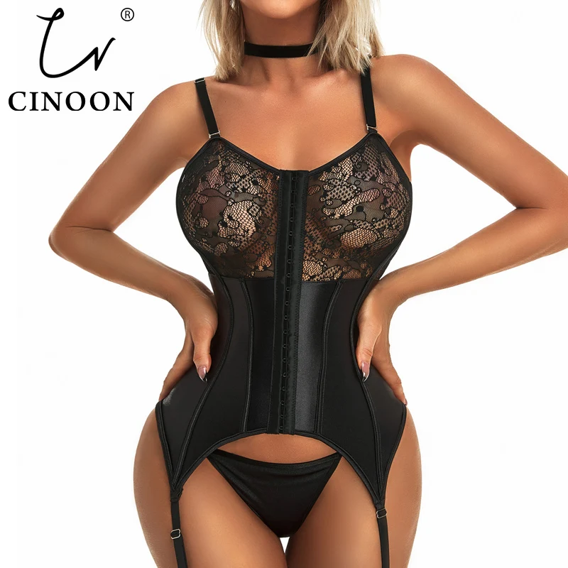 CINOON Sexy Strappy Bodysuit Women\'s Slimming Underwear Push up Corset and Shaper Gather Bra Shapewear Sexy Lingerie For Women