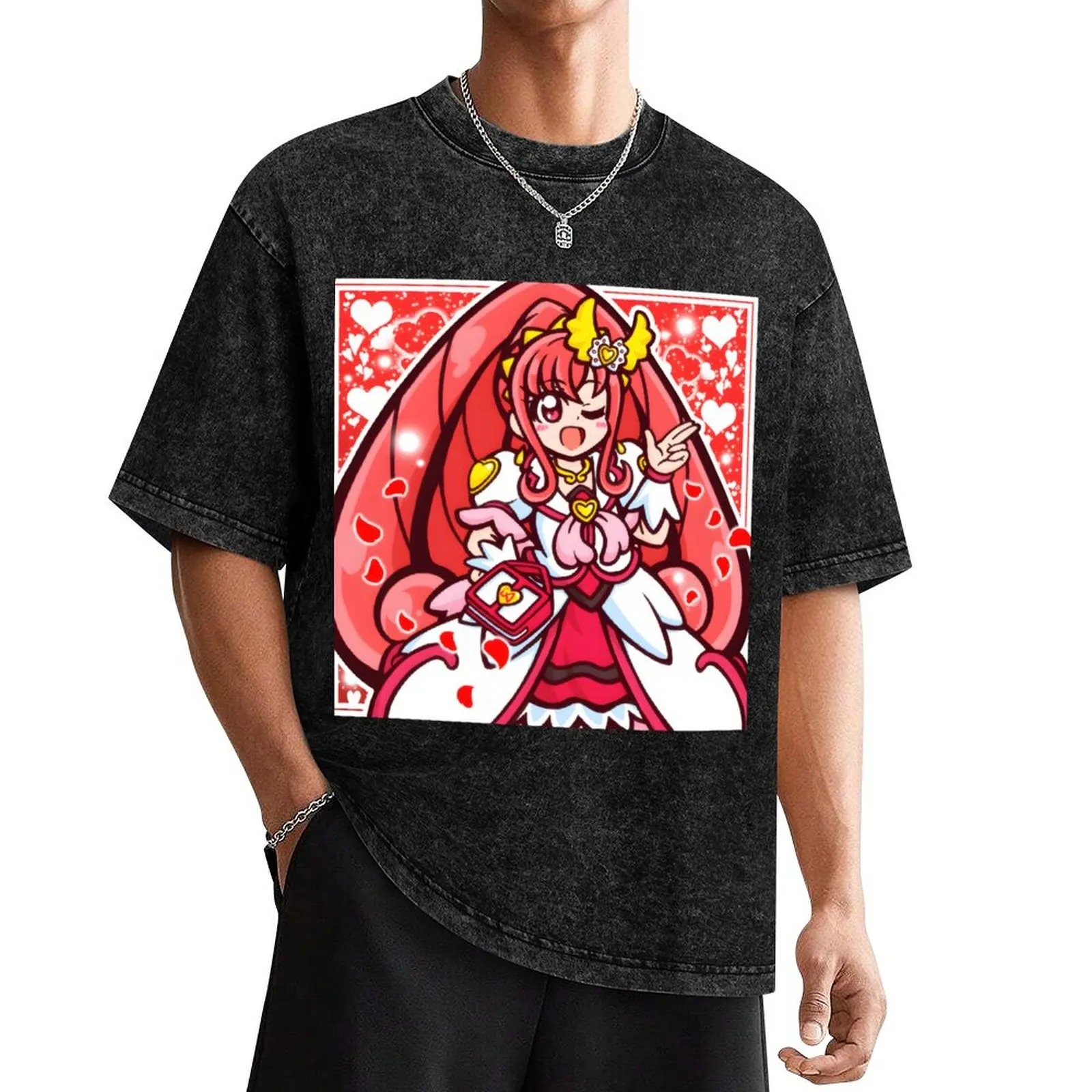 DokiDoki PreCure - All in One T-Shirt anime clothes oversized graphic tee men clothings