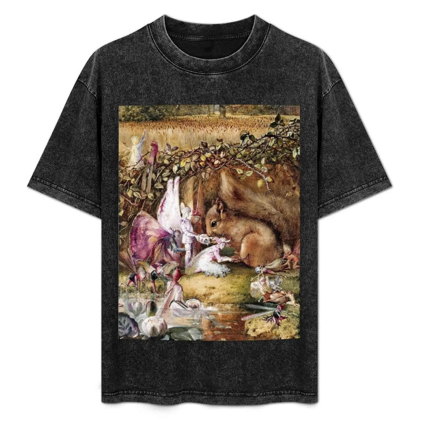 “Squirrel Care” by John Anster Fitzgerald T-Shirt basketball graphic tees tops plus size tops cute tops t shirt for men