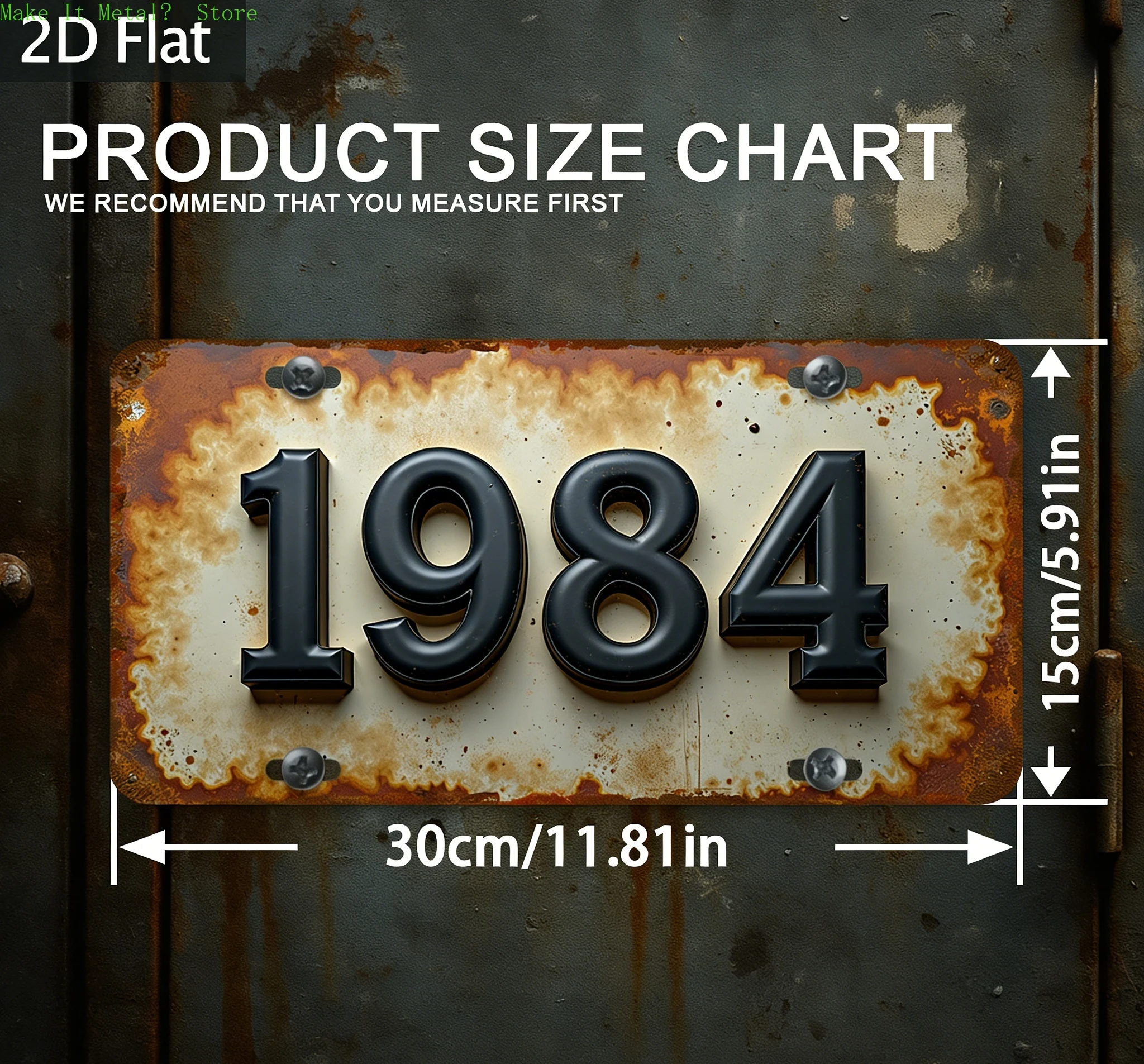 Vintage 1981 Rustic License Pl - огляд і ціна Vintage Collectible Plates