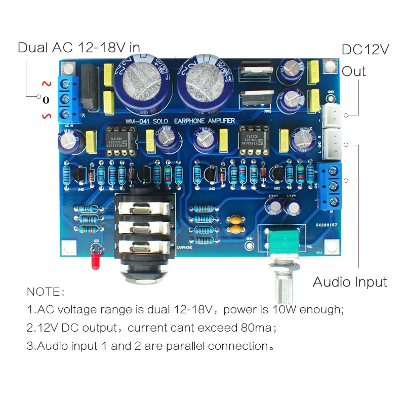 Retail Hifi Headphone Amplifier SOLO Earphone Amplifier Amp Dual NE5534 English SOLO Upgrade Version