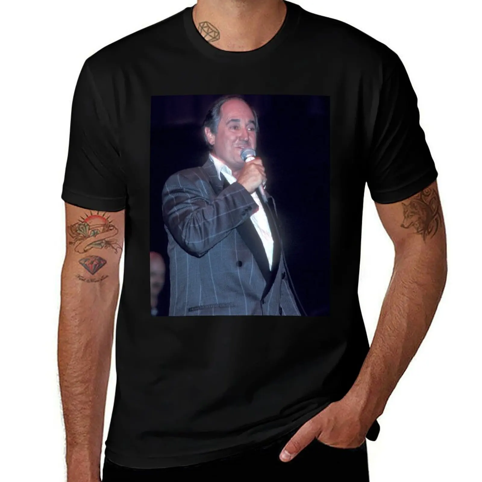 

Neil Sedaka - Photograph T-Shirt custom t-shirts aesthetic clothes luxury t-shirt blue archive mens designer clothes