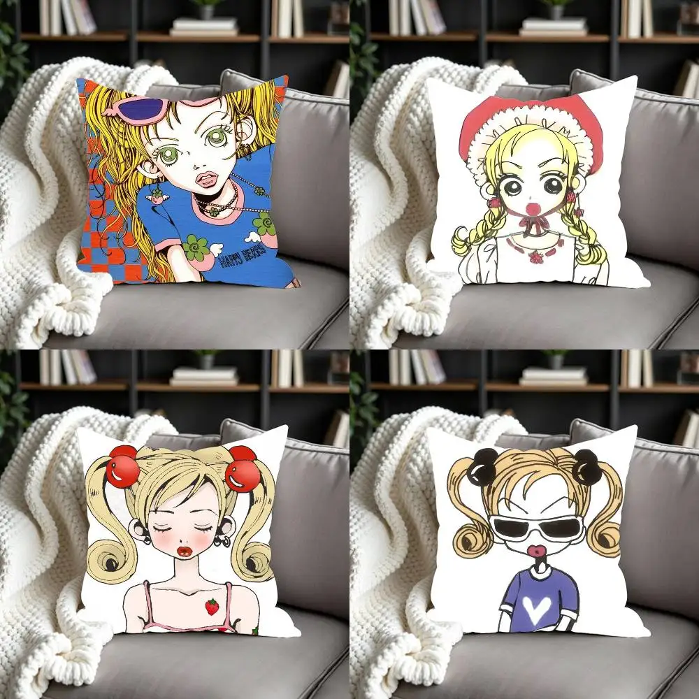 

Kouda M-Mikako Double-sided print Pillow Case Pattern Printed Pillowcase For Living Room Sofa Cushion Cover