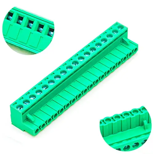 

5.08mm 18 Pin Phoenix Connector PCB Screw Terminal Block Connector (2Pcs 5.08M-18Pin)