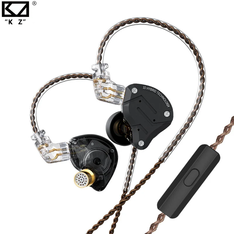 KZ-Bluetoothワイヤレスヘッドセット,zhs10 proメタル有線ヘッドセット