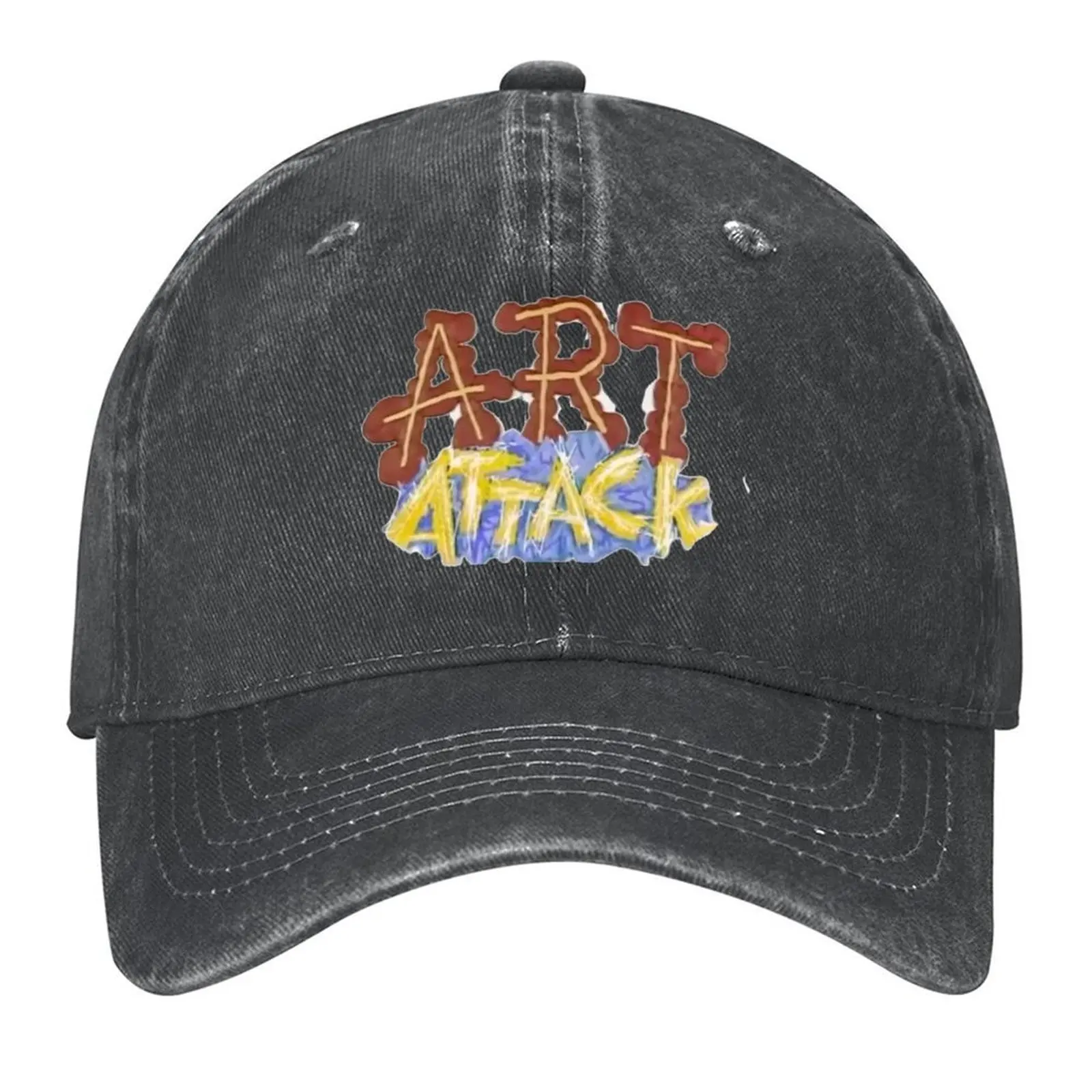 

Art Attack Vintage Childrens TV 1990s Baseball Cap Trucker Cap Hat Man For The Sun fashionable Streetwear Men's Women's